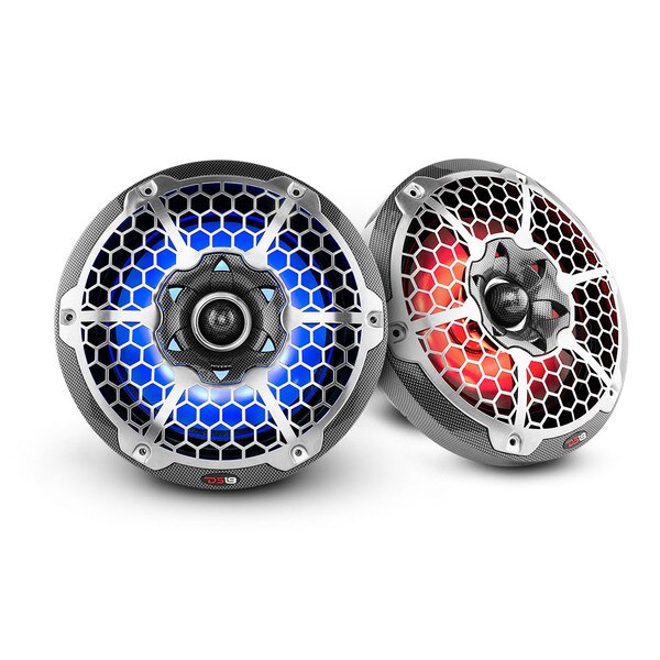 DS18 CF10 10" Hydro 2Way Marine Speaker Pair Black Carbon Fiber with